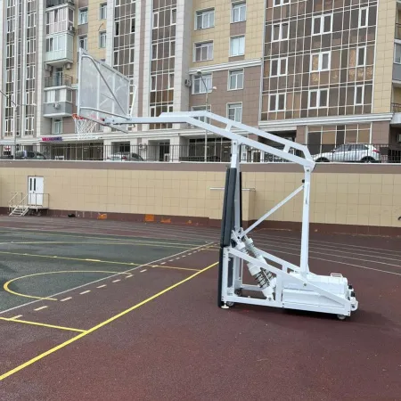 Баскетбольная стойка мобильная складная на пружинах вынос 2,25 м c противовесом ZAVODSPORTA за 530&nbsp;660 ₽ купить в Орле